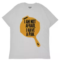 Kaos Putih Pria Baju PUBG I Am Not Afraid / T-shirt Distro Unisex