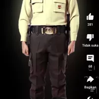 Baju seragam satpam - security CREM PDL SATU Bahan GAIA Neo Premium