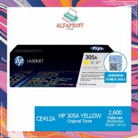 HP Laserjet 305A Yellow Original Tinta Toner Cartridge