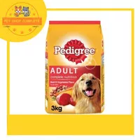 PEDIGREE BEEF 3 KG / MAKANAN ANJING