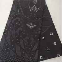 Kain Batik Truntum Kotak Polka ( Abu Hitam )