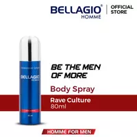 Bellagio Deodorant Spray Rave Culture (Red, 80ml)