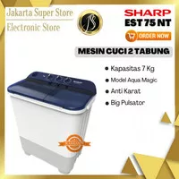 SHARP MESIN CUCI 2 TABUNG 7KG EST 75 NT