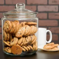 Toples Kaca Kue Lebaran Kopi Fermentasi Glass Jar 2 Liter