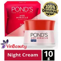 PONDS AGE MIRACLE NIGHT CREAM 10 GRAM / POND'S NIGHT CREAM 10 GR