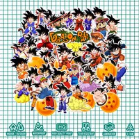 Sticker Pack DRAGON BALL SONGOKU LITTLE GOKU V2 Stiker Laptop - KRMK