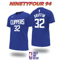 KAOS BAJU TSHIRT BAJU BASKET PRIA /W NBA LA CLIPPERS 32 BLAKE GRIFFIN