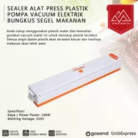 SEALER ALAT PRESS PLASTIK POMPA VACUUM ELEKTRIK BUNGKUS SEGEL MAKANAN