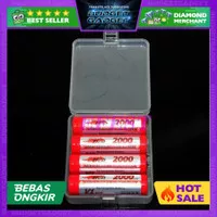 Transparent Battery Case for 18650 Tempat Baterai (isi 2pcs)