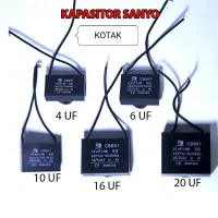 Kapasitor Pompa Sanyo kotak 4 5 6 8 10 12 16 UF 450V Capasitor