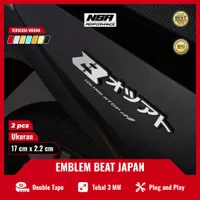 EMBLEM BEAT JAPAN 3D LOGO TIMBUL HONDA BEAT VARIASI BODY MOTOR BEAT