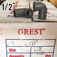 GREST Elbow Drat Dalam 1/2 inch / Knie Elbo PVC