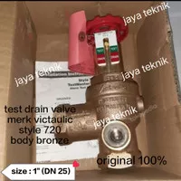 test drain / test master II valve victaulic 1 inch style 720 asli 100%