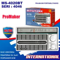 Radio Jadul International FM/AM/SW Mitsuyama MS-4046 Original