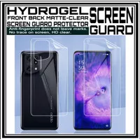 OPPO FIND X5 / PRO ANTI GORES HYDROGEL CLEAR FRONT BACK SCREEN COVER