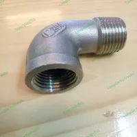 STREET ELBOW STAINLESS STEEL 1/2INCH DRAT LUAR DALAM SS304