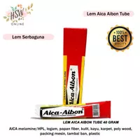 Lem Aica Aibon Tube 40 Gram 20 Gram Serbaguna Lem Kuning Original Kuat