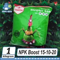 Pupuk NPK 15 10 20 Boost Fruits Grower Cap Tawon Kemasan Pabrik 1kg