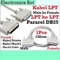 [EBS] Kabel Data Printer Pararel Mach3 LPT DB25 Male Female 1.5 meter