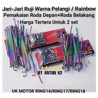 JARI JARI/JERUJI RUJI RING 17 DEPAN BELAKANG MOTOR SATRIA FU/SMASH/FU