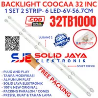 BACKLIGHT TV LED COOCAA 32 INC 32TB1000 6K 6V LAMPU BL 32TB KOKA 1000