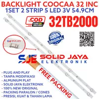 BACKLIGHT TV LED COOCAA 32 INC 32TB2000 5K 3V LAMPU BL 32TB KOKA 2000