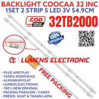 BACKLIGHT TV LED COOCAA 32 INC 32TB2000 5K 3V LAMPU BL 32TB KOKA 2000