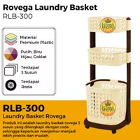 Rovega Laundry Rack & Basket 3 Susun Keranjang Baju Kotor RLB-300