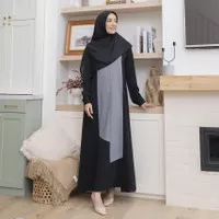 Lozy Hijab - Namira Dress (Gamis Abaya Polos Kombinasi)