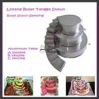 Loyang Bulat Susun Tangga Samping Loyang Kue Cetakan Tumpeng Susun,