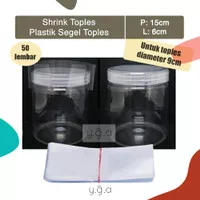 Shrink Plastik Segel Toples Tabung (50 lembar) / Shrink Wrap