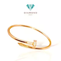 Gelang paku juste emas 18 K kristal Diamond Jewelry