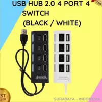 USB HUB 4 PORT Speed 2.0 Saklar Lampu ON OFF Laptop Komputer Printer