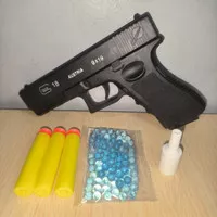 mainan pistol peluru water gel bullet / tembakan peluru gel air