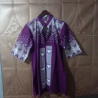 BATIK HAJI WANITA 2024 MOTIF SEKAR ARUM SARI (BATIK JADI SIAP PAKAI)