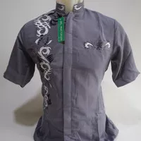 Baju Koko Jasko Jas Koko Abu Tanah Abang Jakarta Lengan Pendek SKH 078