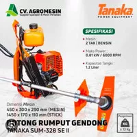 TANAKA SUM 328 SE II Brush Cutter Mesin Potong Rumput TANAKA SUM SE II