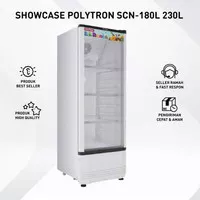 SHOWCASE POLYTRON SCN 180 L 3 RAK DISPLAY COOLER KULKAS LOW WATT