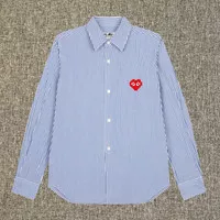 Comme Des Garcons CDG Play Red Strip Long Sleeve Shirt Original