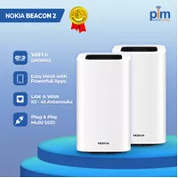 Paket 2 Unit Nokia Wifi Beacon 2 Home Wifi Gateway - Mesh Router 