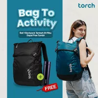 Torch Tas Ransel Kuliah Kerja Muat Laptop Rain Cover- Backpack Sinpo