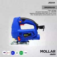 Jigsaw Mollar JS021 mesin jig saw gergaji listrik variable speed 