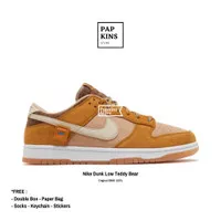 sepatu nike dunk low teddy bear original bnib / sneakers pria