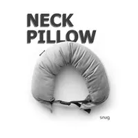 snug NECK PILLOW Ergonomic Travel Bantal Leher Gaming