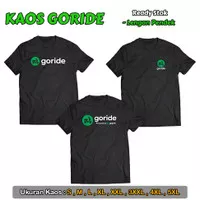 Kaos Gojek Goride | Logo Baru | 2 Sisi Sablon