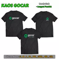 Kaos Gojek Gocar | Logo Baru | 2 Sisi Sablon