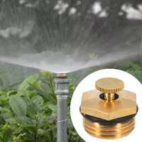 Sprinkler Kuningan 1/2" Adjustable Mist Spray Nozzle Alat Siram Taman