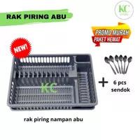 Rak Nampan Piring Silver Pengering Piring Rak Piring Plastik Nampan