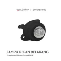 Lampu Depan Belakang Sepeda Frog Lamp Silicone Crops MX1-R