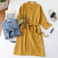 Kimono Handuk Bathrobe Waffle Luxury Hotel Kimono Hotel Kimono Handuk Waffle Super Mewah Kualitas Premium